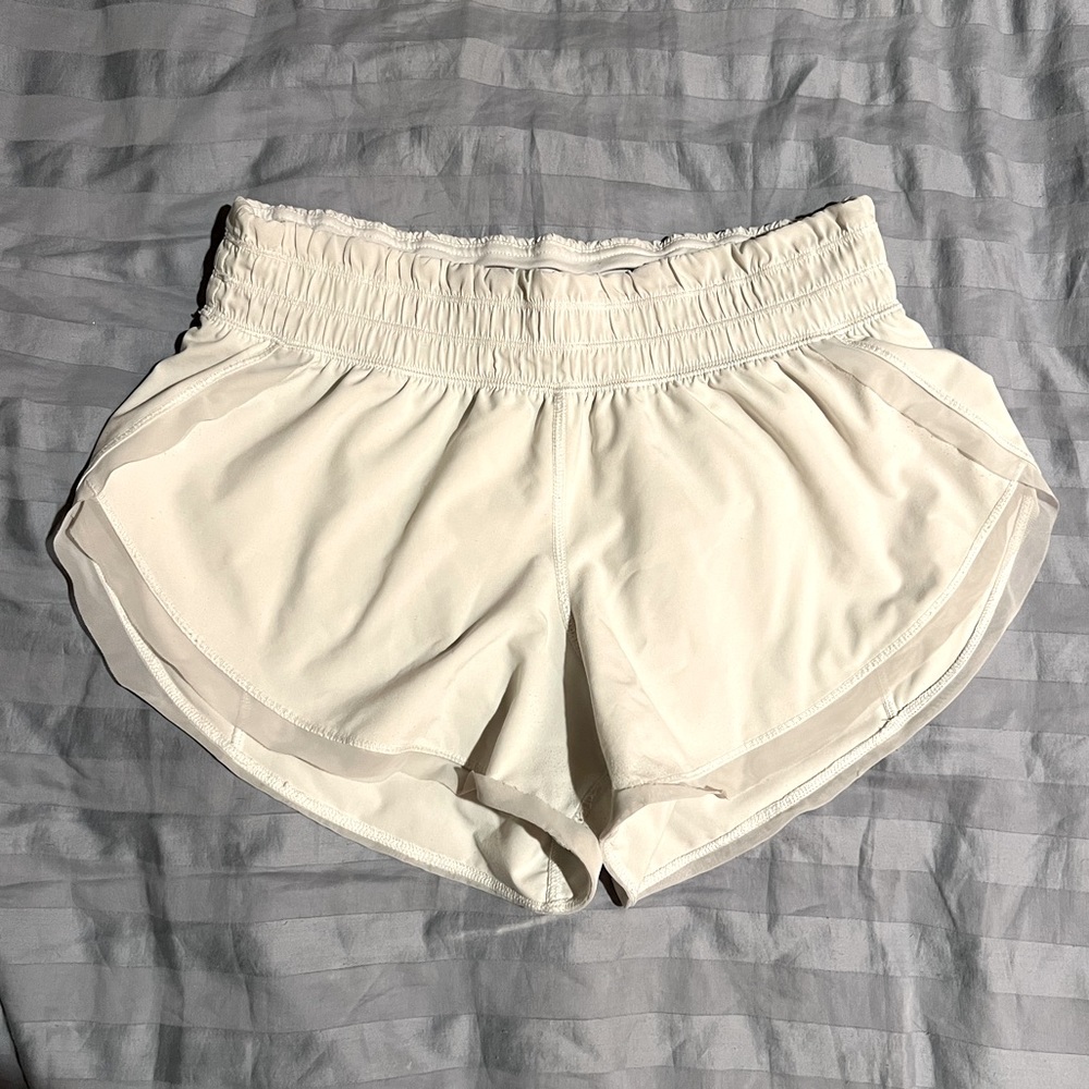 Size 4 White Lululemon shorts